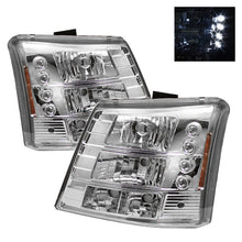 Carica l&#39;immagine nel visualizzatore di Gallery, Spyder Chevy Silverado 1500 03-061PC W/ Bumper Lights Crystal Headlights Chrm HD-YD-CS03-1PC-AM-C