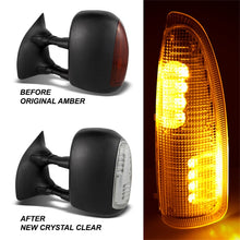 Charger l&#39;image dans la galerie, xTune Ford Superduty F250-F650 03-07 Amber LED Mirror Signal Lens - Clear ACC-LED-FDSD99-MR-C