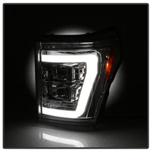 Carica l&#39;immagine nel visualizzatore di Gallery, Spyder 11-16 Ford F-250/F-350 V2 Projector Headlights - Light Bar DRL - Chrome PRO-YD-FS11V2-LB-C