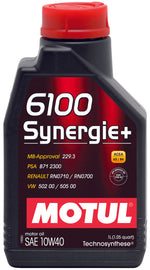 Motul 1L Technosynthese Engine Oil 6100 SYNERGIE+ 10W40 - 1L - Single image 1