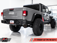Carica l&#39;immagine nel visualizzatore di Gallery, AWE 20-21 Jeep Gladiator JT 3.6L Tread Edition Cat-Back Dual Exhaust - Diamond Black Tip