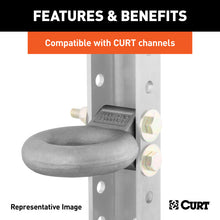 Load image into Gallery viewer, Curt Channel-Style Lunette Eye (24000lbs 3in I.D. Raw)