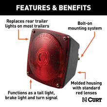 Load image into Gallery viewer, Curt Combination Trailer Light w/License Plate Illumination