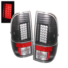Cargar imagen en el visor de la galería, Spyder Ford Super Duty 08-15 LED Tail Lights Black ALT-YD-FS07-LED-BK