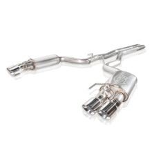 Carica l'immagine nel visualizzatore di Gallery, Stainless Works 2018+ Ford Mustang GT 3in Redline Series Catback H-Pipe w/Active Valves &amp; Quad Tips