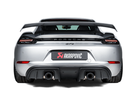 Akrapovic 2020+ Porsche Cayman GT4/Spyder (718) Slip-On Race Line (Titanium) (Req Tips)