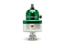 Laden Sie das Bild in den Galerie-Viewer, Fuelab 555 Carb Adjustable FPR Blocking 10-25 PSI (1) -8AN In (2) -8AN Out - Green