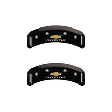 गैलरी व्यूवर में इमेज लोड करें, MGP 4 Caliper Covers Engraved F &amp; R Chevy Racing Black Finish Silver Char 1988 Chevrolet Corvette