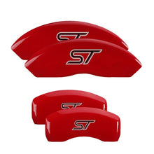 Carica l&#39;immagine nel visualizzatore di Gallery, MGP Front set 2 Caliper Covers Engraved Front MGP Red finish silver ch