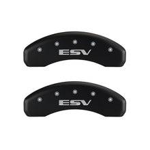 Charger l&#39;image dans la galerie, MGP 4 Caliper Covers Engraved Front Escalade Engraved Rear ESV Red finish silver ch