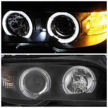 Laden Sie das Bild in den Galerie-Viewer, Spyder BMW E46 3-Series 04-06 2 DR Projector Halogen Model- LED Halo Blk PRO-YD-BMWE4604-2DR-HL-BK