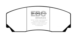 EBC 90-00 Aston Martin Vantage 5.3 (Twin Supercharged)(AP) Bluestuff Front Brake Pads