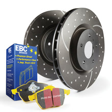 Charger l&#39;image dans la galerie, EBC 10+ Porsche Cayenne 3.0 Supercharged Hybrid Yellowstuff &amp; GD Rotors S5 Front Brake Kit