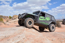 Load image into Gallery viewer, DV8 Offroad 07-18 Jeep Wrangler JK Plated Steel Rock Guard/Sliders w/ Holes (4 Door Only)