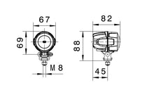 गैलरी व्यूवर में इमेज लोड करें, Hella Work Lamp Na 0Gr Md1242 Dt M50 1G0
