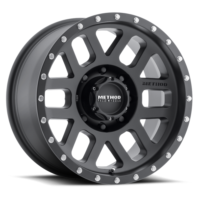 Method MR306 Mesh 18x9 +18mm Offset 8x6.5 130.81mm CB Matte Black Wheel - 2to4wheels