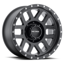 Carica l'immagine nel visualizzatore di Gallery, Method MR306 Mesh 18x9 +18mm Offset 8x170 130.81mm CB Matte Black Wheel