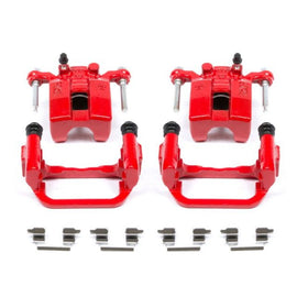 Power Stop 03-05 Infiniti G35 Rear Red Calipers w/Brackets - Pair - 2to4wheels