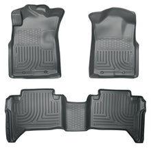 गैलरी व्यूवर में इमेज लोड करें, Husky Liners 05-13 Toyota Tacoma WeatherBeater Combo Grey Floor Liners