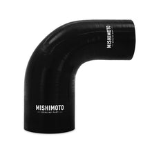 Laden Sie das Bild in den Galerie-Viewer, Mishimoto Silicone Reducer Coupler 90 Degree 2.5in to 3.25in - Black