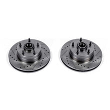 Laden Sie das Bild in den Galerie-Viewer, Power Stop 73-74 Buick Apollo Front Evolution Drilled &amp; Slotted Rotors - Pair