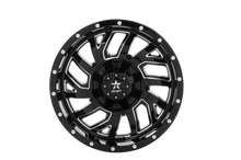 Load image into Gallery viewer, RBP 65R Glock 20x10 5x127/139.7 BP / 5 BS / -12mm Offset 78mm CB Gloss Black Machined Grooves Wheel