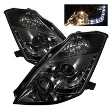 Carica l&#39;immagine nel visualizzatore di Gallery, Spyder Nissan 350Z 03-05 Projector Headlights Halogen Model Only - DRL Smoke PRO-YD-N350Z02-DRL-SM