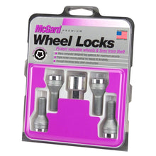 Laden Sie das Bild in den Galerie-Viewer, McGard Wheel Lock Bolt Set - 4pk. (Cone Seat) M12X1.5 / 17mm Hex / 31.7mm Shank Length - Chrome