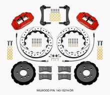 Carica l&#39;immagine nel visualizzatore di Gallery, Wilwood Narrow Superlite 6R Front Hat Kit 12.88in Drill Red 2014-2015 Mini Cooper w/Lines