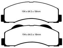Charger l&#39;image dans la galerie, EBC 15+ Ford Expedition 3.5 Twin Turbo 2WD Greenstuff Front Brake Pads