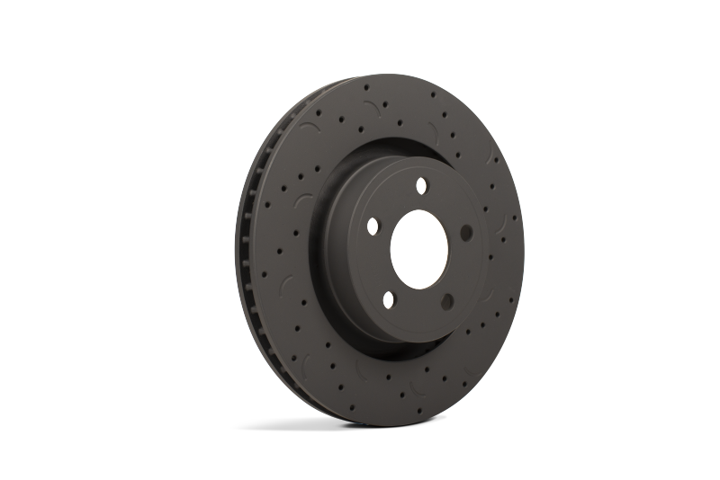 Hawk Talon 2010 Chrysler 300 C RWD / w/Vented Rear Discs Drilled and Slotted Front Brake Rotor Set - 2to4wheels