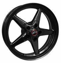 गैलरी व्यूवर में इमेज लोड करें, Race Star 92 Drag Star Bracket Racer 15x10 5x4.75BC 7.25BS Gloss Black Wheel