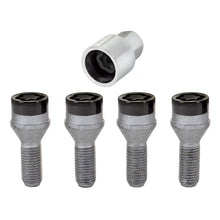 Laden Sie das Bild in den Galerie-Viewer, McGard Wheel Lock Bolt Set - 4pk. (Cone Seat) M12X1.5 / 17mm Hex / 25.5mm Shank Length - Black