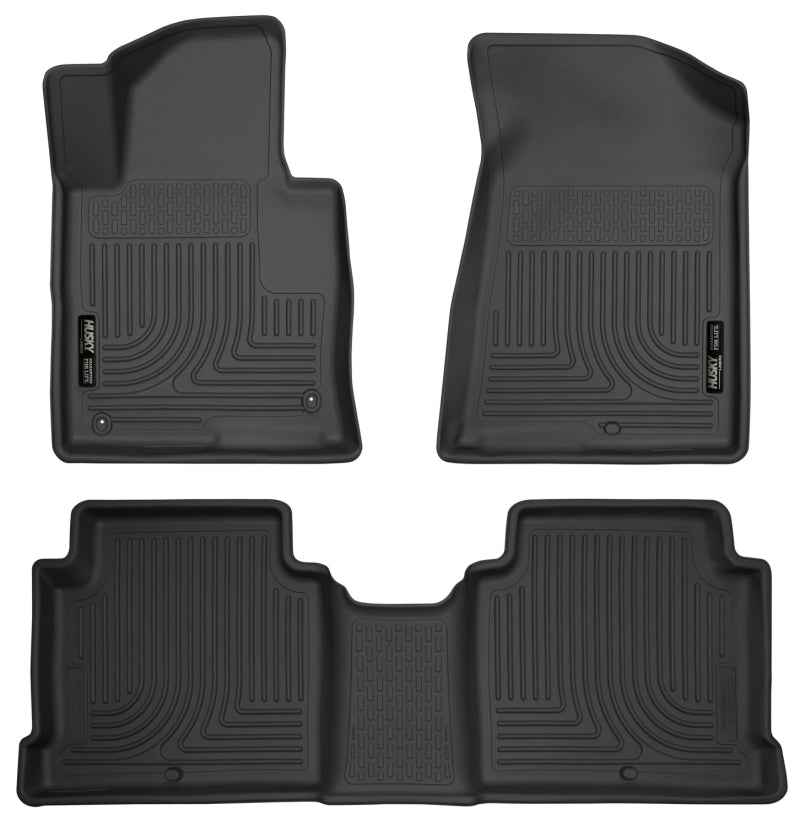 Husky Liners 2015 Hyundai Sonata Weatherbeater Black Front & 2nd Seat Floor Liners - 2to4wheels