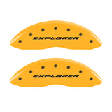 MGP 4 Caliper Covers Engraved Front & Rear Explorer Yellow finish black ch