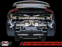 Charger l&#39;image dans la galerie, AWE Tuning Porsche 991.2 Turbo Performance Exhaust and High-Flow Cat Sections - For OE Tips