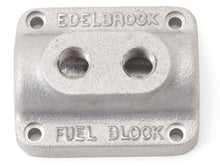 Charger l&#39;image dans la galerie, Edelbrock Fuel Block Dual Carburetor As Cast