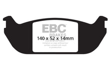 Laden Sie das Bild in den Galerie-Viewer, EBC 03-06 Lincoln Aviator 4.6 Yellowstuff Rear Brake Pads