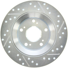 Laden Sie das Bild in den Galerie-Viewer, StopTech Select Sport 2000-2009 Honda S2000 Slotted and Drilled Right Rear Brake Rotor