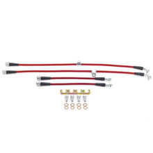 Carica l&#39;immagine nel visualizzatore di Gallery, Power Stop 04-11 Mazda RX-8 Front &amp; Rear SS Braided Brake Hose Kit