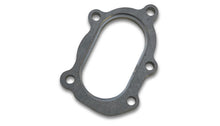 Carica l&#39;immagine nel visualizzatore di Gallery, Vibrant GT25R / GT28R Discharge Flange with Oval Outlet (5 Bolt) T304 SS 1/2in Thick