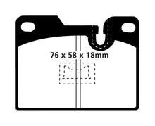 Carica l&#39;immagine nel visualizzatore di Gallery, EBC 79-88 Porsche 924 2.0 Turbo Yellowstuff Rear Brake Pads