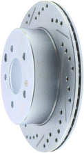 Carica l&#39;immagine nel visualizzatore di Gallery, StopTech Select Sport Nissan Slotted and Drilled Right Rear Rotor