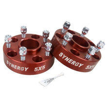 Laden Sie das Bild in den Galerie-Viewer, Synergy Jeep Hub Centric Wheel Spacers 5x5-1.75in Width 1/2-20 UNF Stud Size