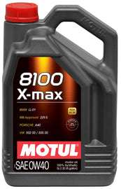 Motul 5L Synthetic Engine Oil 8100 0W40 X-MAX - Porsche A40 - Single image 1