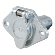 Load image into Gallery viewer, Curt 4-Way Round Connector Socket (Vehicle Side Packaged)