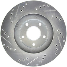 Laden Sie das Bild in den Galerie-Viewer, StopTech Select Sport Select Sport Nissan Slotted and Drilled Left Front Rotor