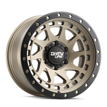 Carica l&#39;immagine nel visualizzatore di Gallery, Dirty Life 9311 Enigma Pro 17x9/5x139.7 BP/-38mm Offset/108.1mm Hub Satin Gold Wheel - Beadlock