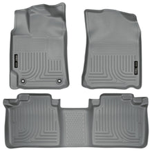 Carica l'immagine nel visualizzatore di Gallery, Husky Liners 2012 Toyota Camry WeatherBeater Combo Gray Floor Liners