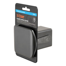 Load image into Gallery viewer, Curt 2in Black Plastic Hitch Tube Cover (Packaged)